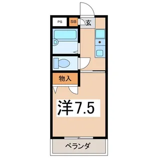センチュリーハイツ国母【4階】の間取り