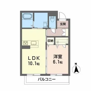 シュエットメゾン参番館【2階】の間取り