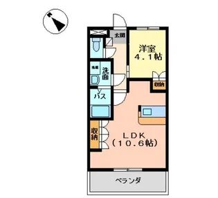 ヴィーブライト【1階】の間取り