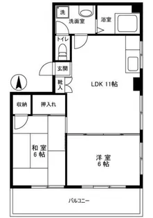 バルミー三ノ輪【5階】の間取り