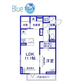 ルドベキア湘南台【2階】の間取り