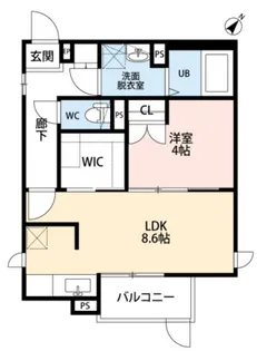 CB和白セレン【1階】の間取り