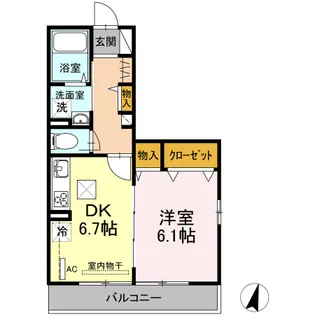 サンクス2【1階】の間取り