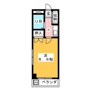 エランヴィタール【1階】の間取り