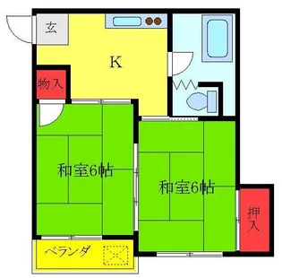 本田マンション2号棟【3階】の間取り