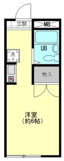 ハイツ久木町【1階】の間取り