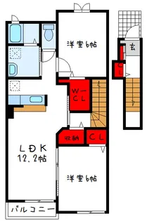 サンセットヒルズ【2階】の間取り