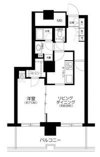 イーストコモンズ清澄白河セントラルタワー【4階】の間取り