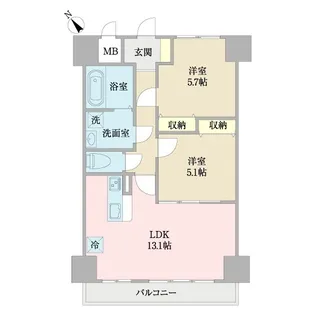 K・Mおおたかの森【8階】の間取り