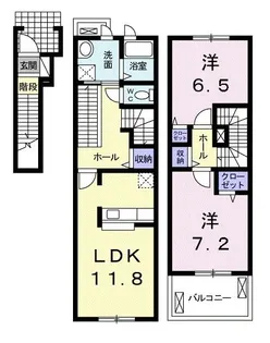 アプリコットI【2階】の間取り