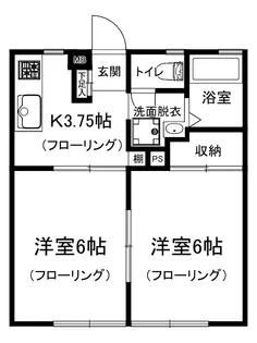 サンライフ峯岸A棟【1階】の間取り