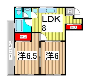 木本マンション【4階】の間取り