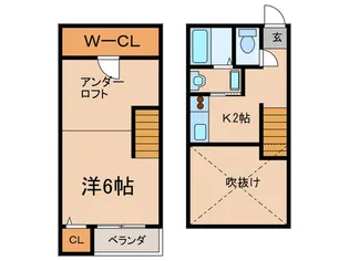 グランディール伊都【2階】の間取り
