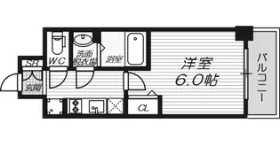 ファステート難波ミライズ【9階】の間取り
