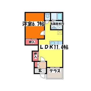 AJIFU【1階】の間取り
