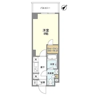 バウスフラッツ品川大井町【2階】の間取り