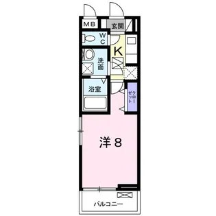 ラ・フェリーチェ【1階】の間取り