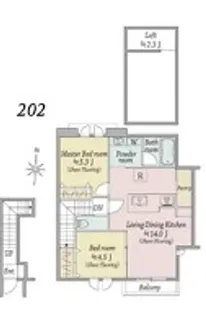 Windsor Court North【2階】の間取り