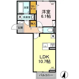 エスポワール【2階】の間取り