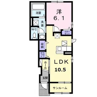 ルーチェ【1階】の間取り