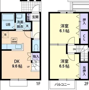 スカイ ワン 南棟【1階】の間取り