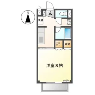 グランメールドルフ B【1階】の間取り