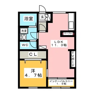 メゾン・ド・ヴェール 太田町【2階】の間取り