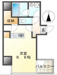 VILLA CIELO【8階】の間取り