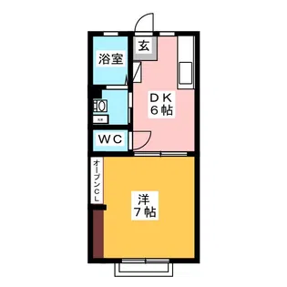 金貴ハイツ【1階】の間取り