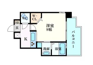I・Reward観音町【6階】の間取り