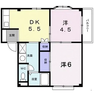 カーサナカムラ【1階】の間取り