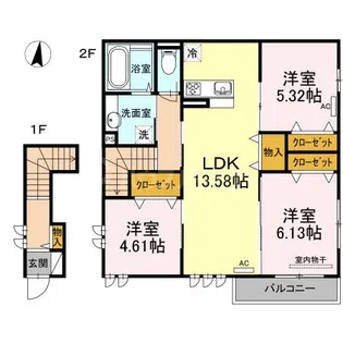 グレイスパール平和台の間取り
