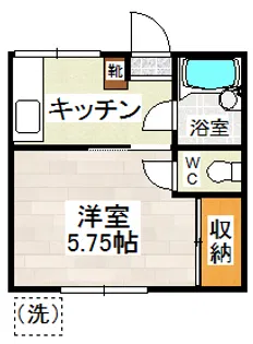中原アパート【1階】の間取り