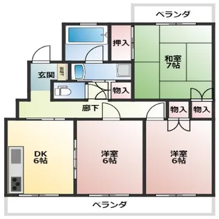 THE FK GARDEN【4階】の間取り