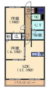 フェリーチェI【1階】の間取り