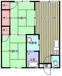 エステート豊福【2階】の間取り