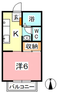 ベアーズ中庄【2階】の間取り