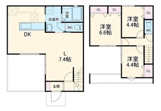 静岡県沼津市若葉町【一戸建】の間取り