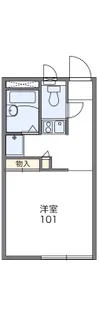 レオパレス西中根公園【2階】の間取り