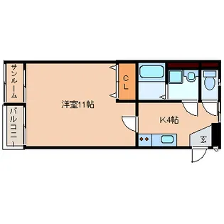 エスポワール【1階】の間取り