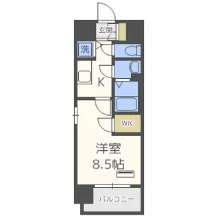 エステージ難波WEST【10階】の間取り