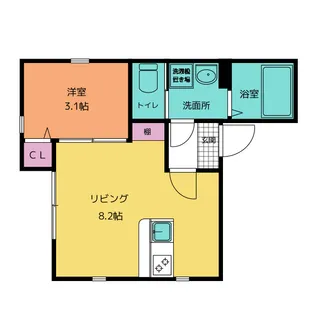 ベレッティーナ浮島【1階】の間取り