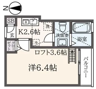 BELLAVISTA堀ノ内【2階】の間取り