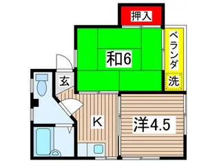 クラシックス国立【1階】の間取り