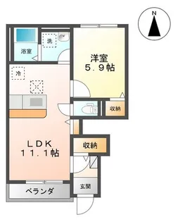 ドリームブルー【1階】の間取り