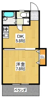 ロックフィールド萩【3階】の間取り