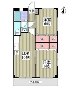 カーヘルハイツ【2階】の間取り