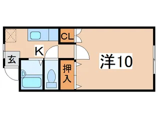 フレンディーKAZ【1階】の間取り