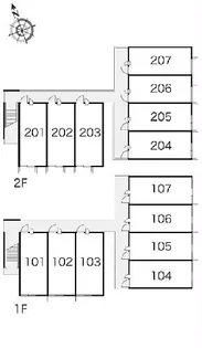 レオパレス響【2階】の地図