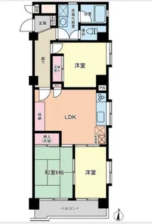 第3千歳船橋ヒミコマンション【4階】の間取り
